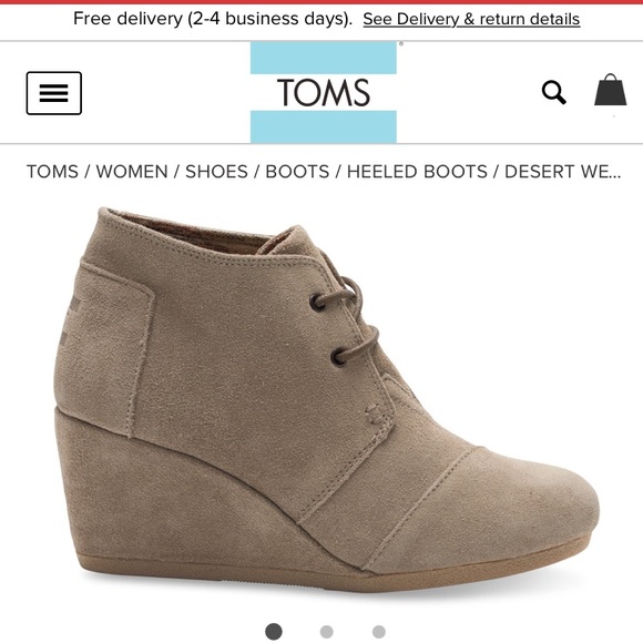 Toms Shoes - TOMS desert wedge bootie
